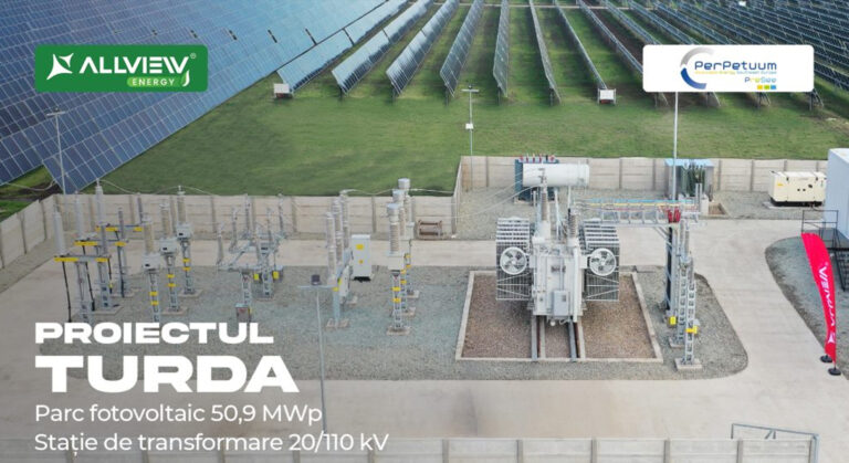 Allview Energy dezvoltă pentru Res Invest un parc PV de 50,9 MWp și o stație de transformare 20/110 kV la Turda